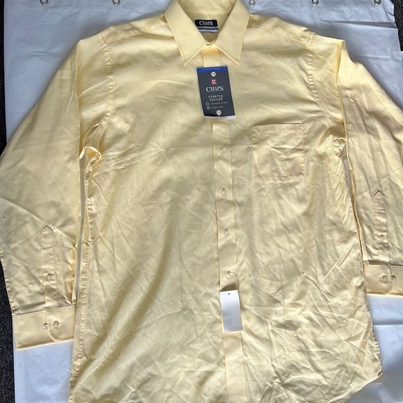 CHAPS men’s stretch collar elite performance button down shirt size 17 Tall - Picture 6 of 7